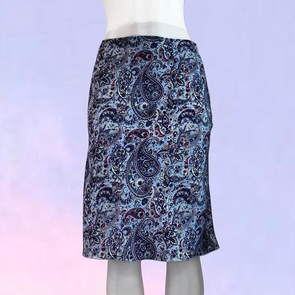Vintage 90s y2k fairycore paisley midi skirt